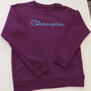 Women’s Champion purple crewneck